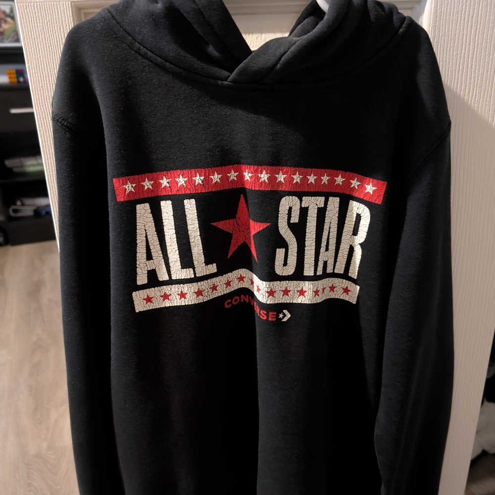 Converse Black and Red All Star Sweater